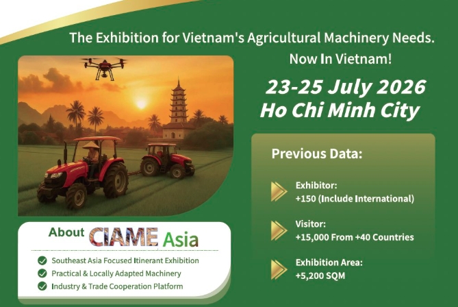 CIAME Asia Vietnam 2026 launched to boost farm mechanisation